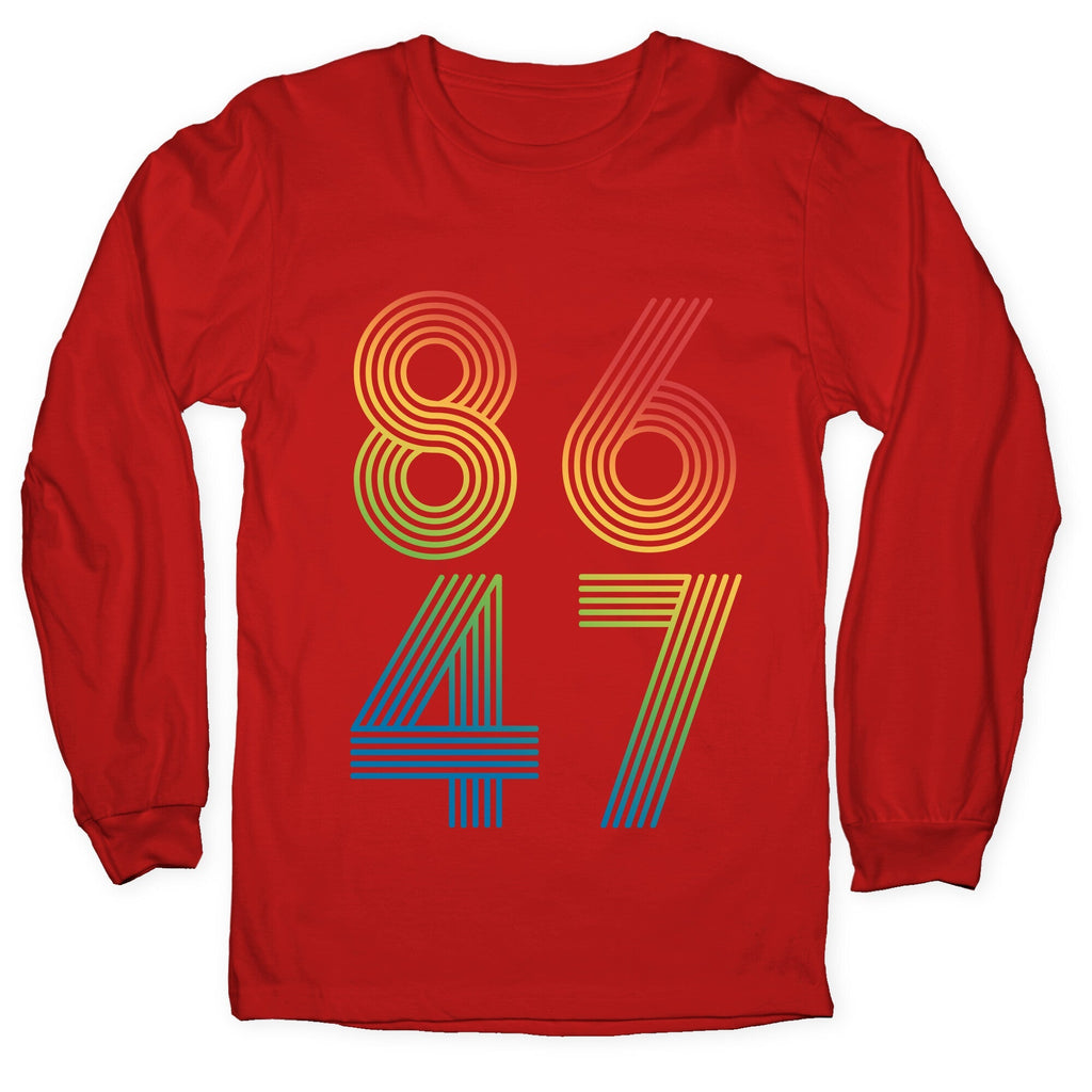 8647 Anti Trump Rainbow Longsleeve Tee