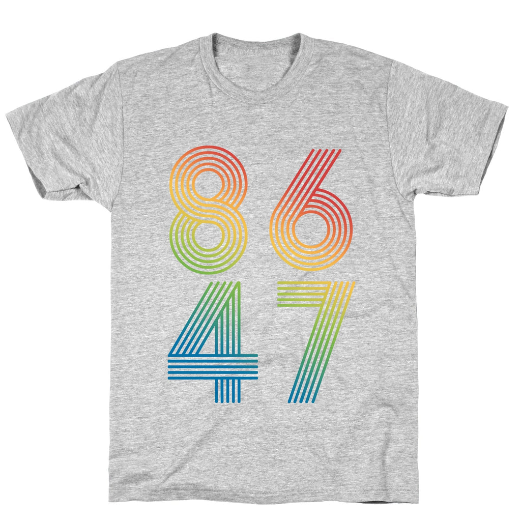 8647 Anti Trump Rainbow T-Shirt