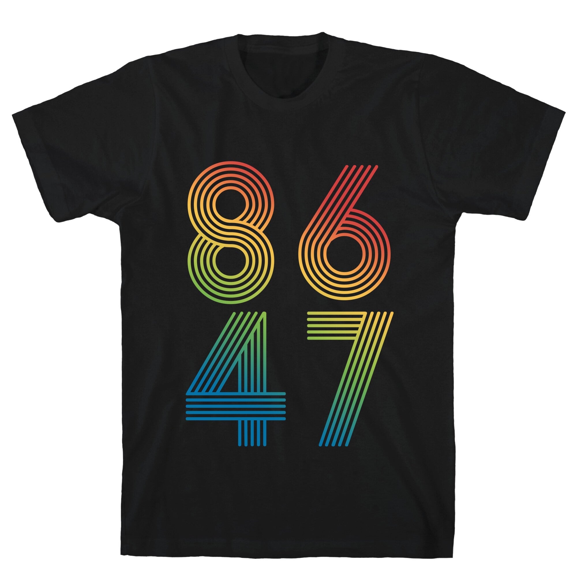 8647 Anti Trump Rainbow T-Shirt