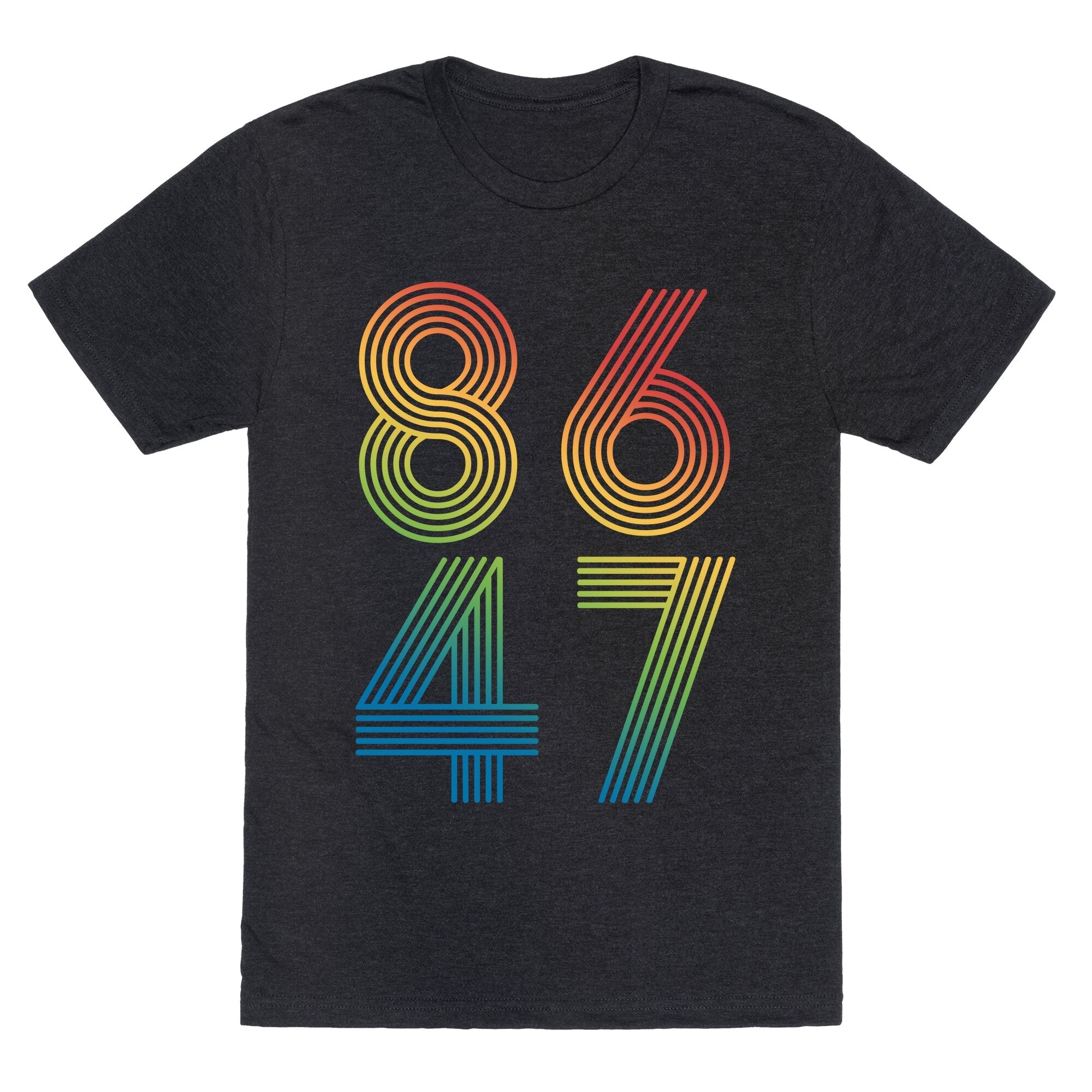 8647 Anti Trump Rainbow Unisex Triblend Tee