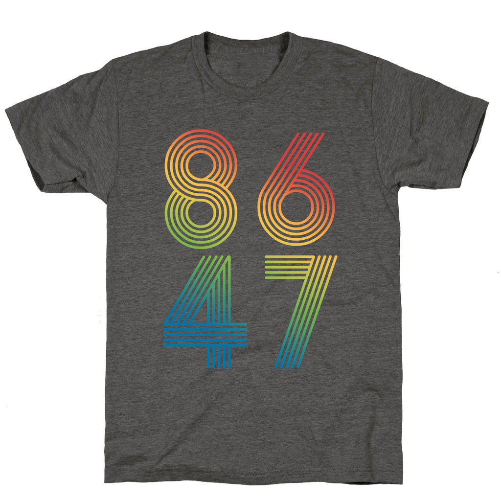 8647 Anti Trump Rainbow Unisex Triblend Tee