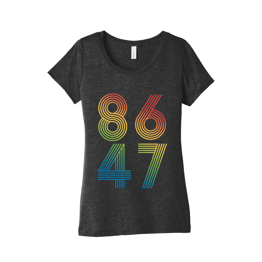 8647 Anti Trump Rainbow Womens Triblend Tee