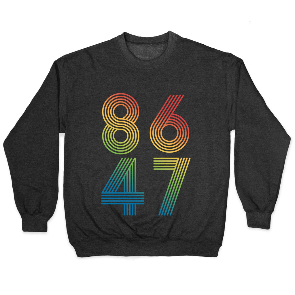 8647 Anti Trump Rainbow Crewneck Sweatshirt