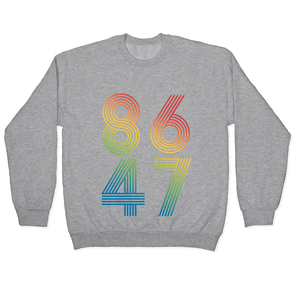 8647 Anti Trump Rainbow Crewneck Sweatshirt