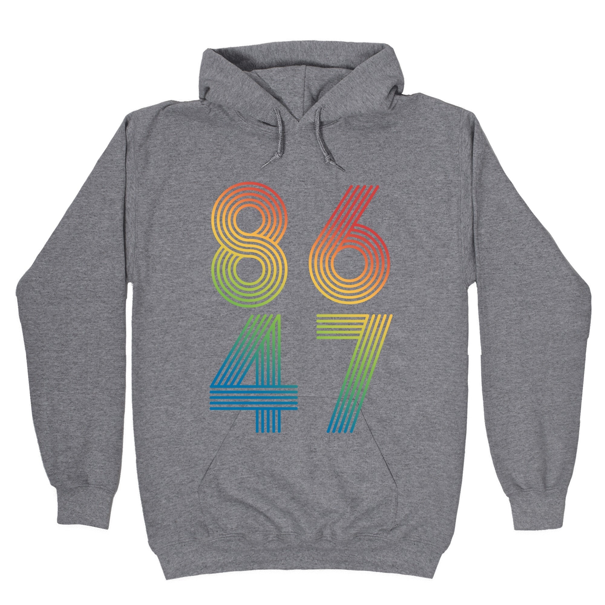 8647 Anti Trump Rainbow Hoodie