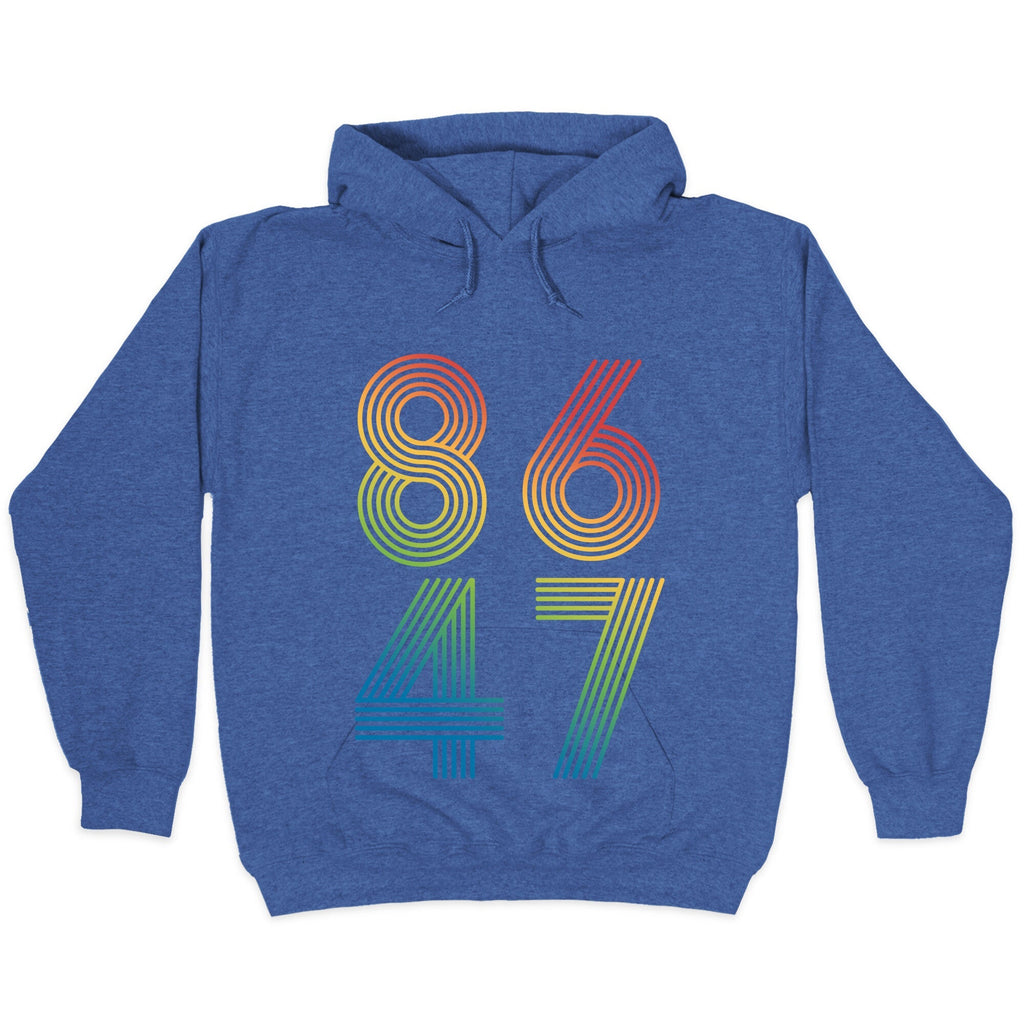 8647 Anti Trump Rainbow Hoodie