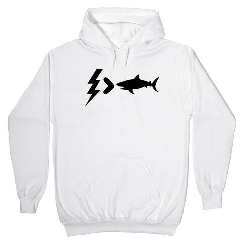 Electrocution Over Shark Trump Hoodie