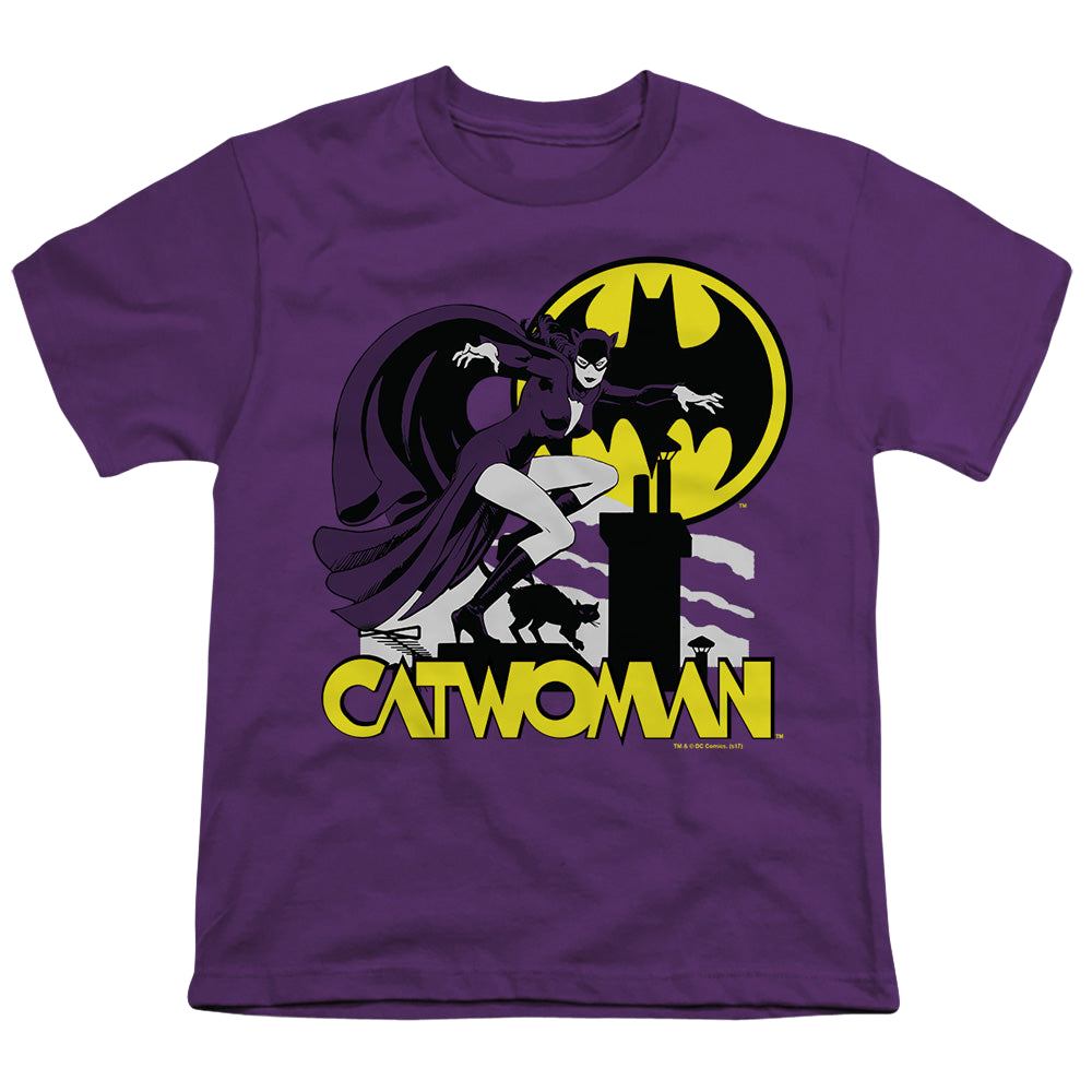 Catwoman Rooftop Cat - Youth T-Shirt Hoodie, Sweatshirt | CiraTrend.com