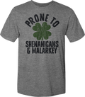 Prone To Shenanigans & Malarkey St. Patrick's Day T-Shirt Hoodie, Sweatshirt | CiraTrend.com (Image 1)
