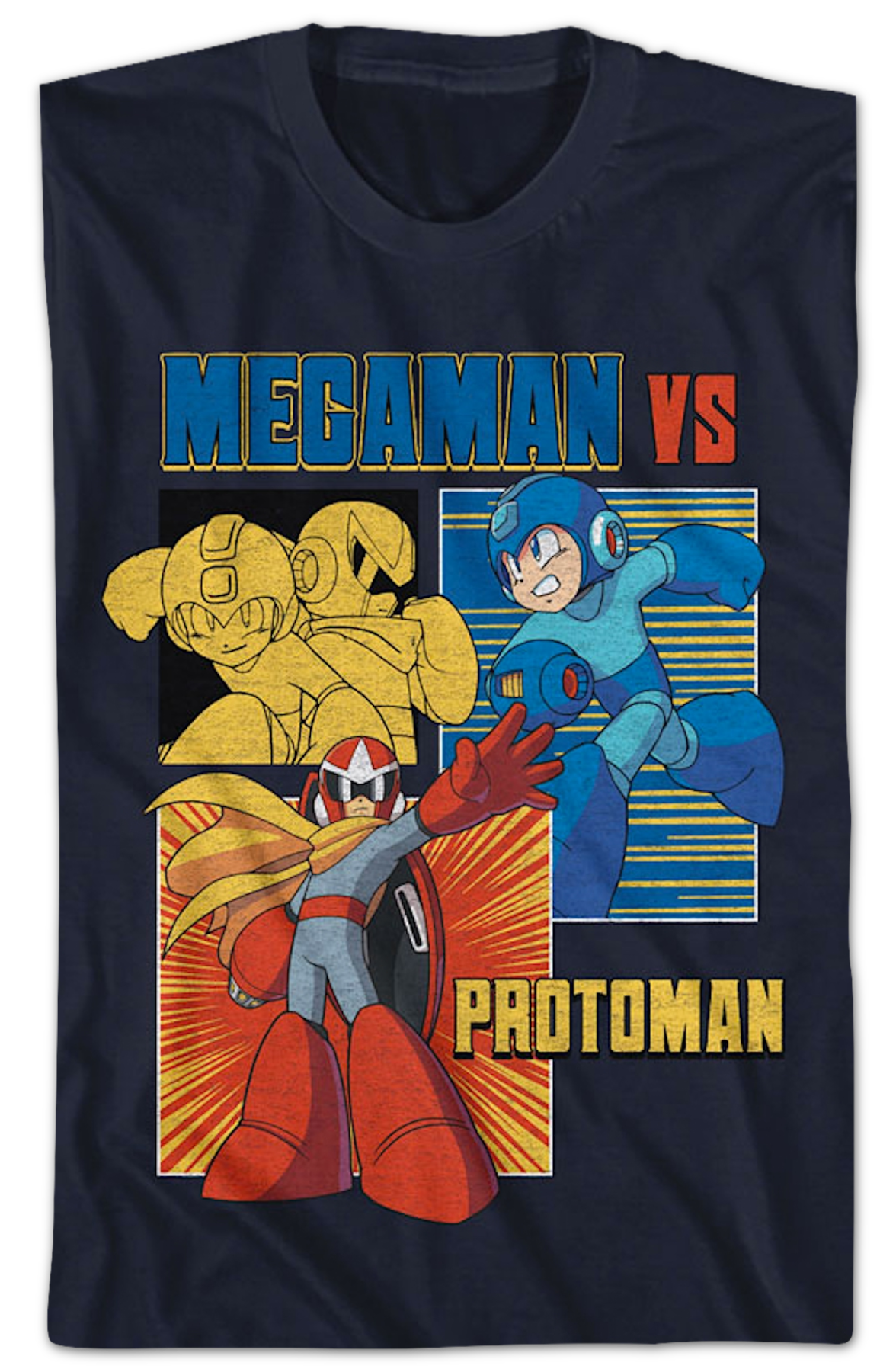 Proto Man vs. Mega Man T-Shirt Hoodie, Sweatshirt | CiraTrend.com (Image 2)