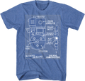 Proton Pack Schematic Real Ghostbusters T-Shirt Hoodie, Sweatshirt | CiraTrend.com (Image 1)