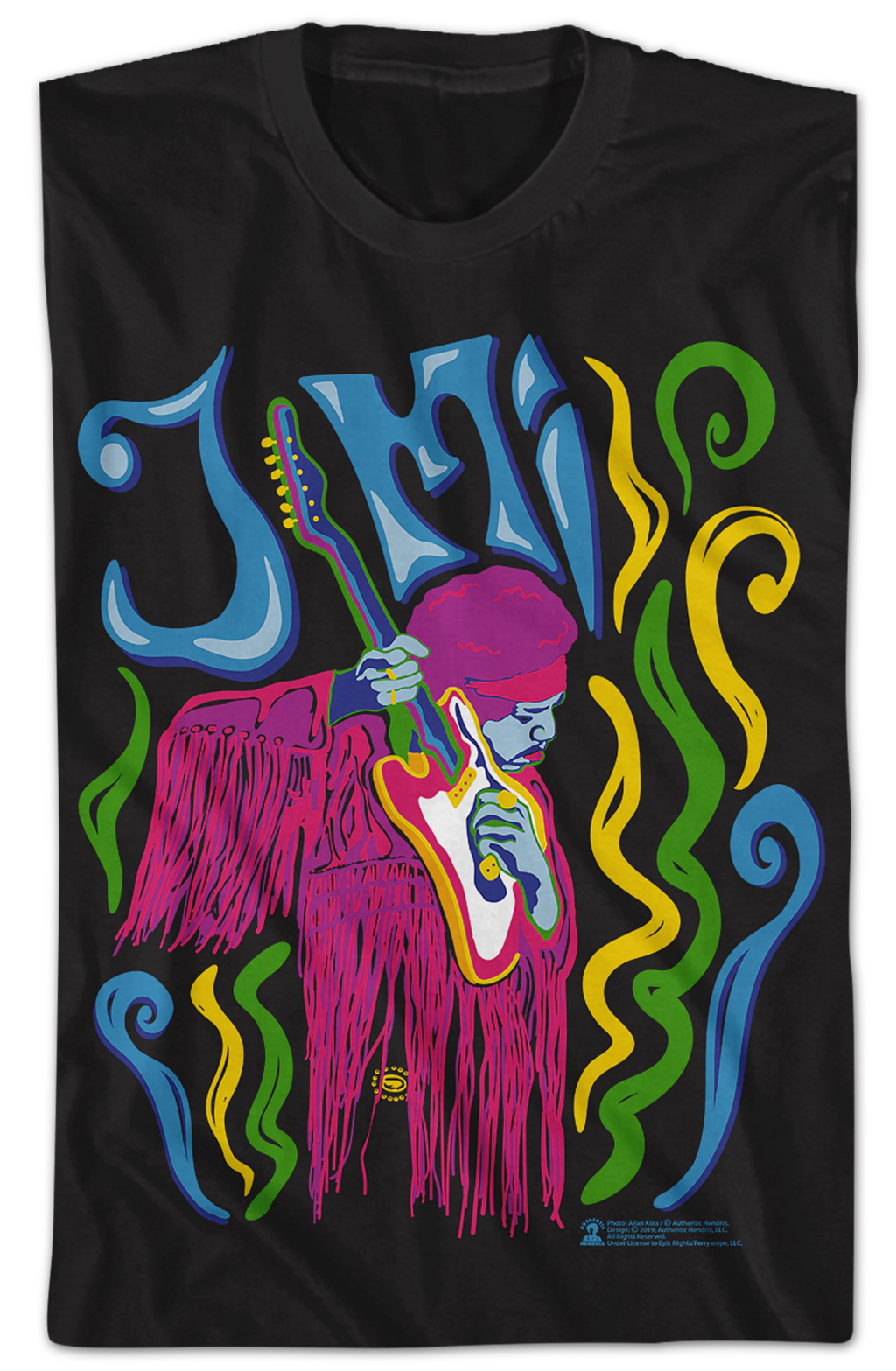 Psychedelic Jimi Hendrix T-Shirt Hoodie, Sweatshirt | CiraTrend.com (Image 2)