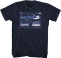 DeLorean Blueprints Back To The Future T-Shirt Hoodie, Sweatshirt | CiraTrend.com (Image 1)