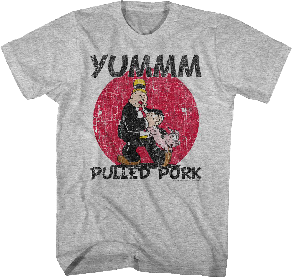Pulled Pork Popeye T-Shirt Hoodie, Sweatshirt | CiraTrend.com (Image 1)