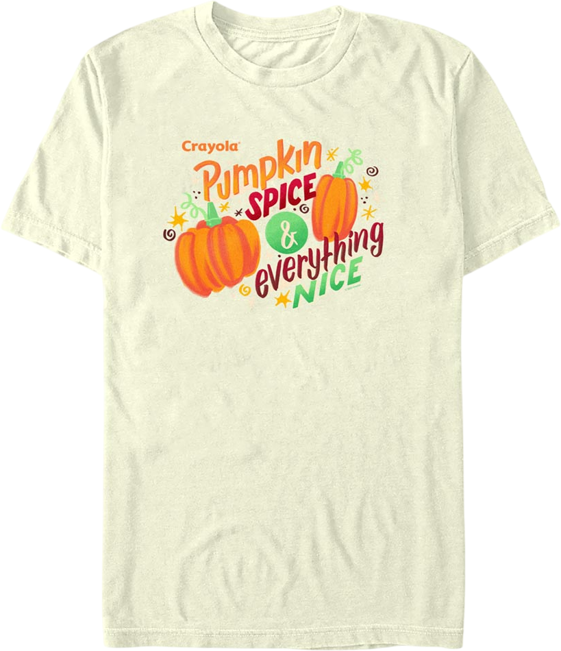 Pumpkin Spice & Everything Nice Crayola T-Shirt Hoodie, Sweatshirt | CiraTrend.com (Image 1)