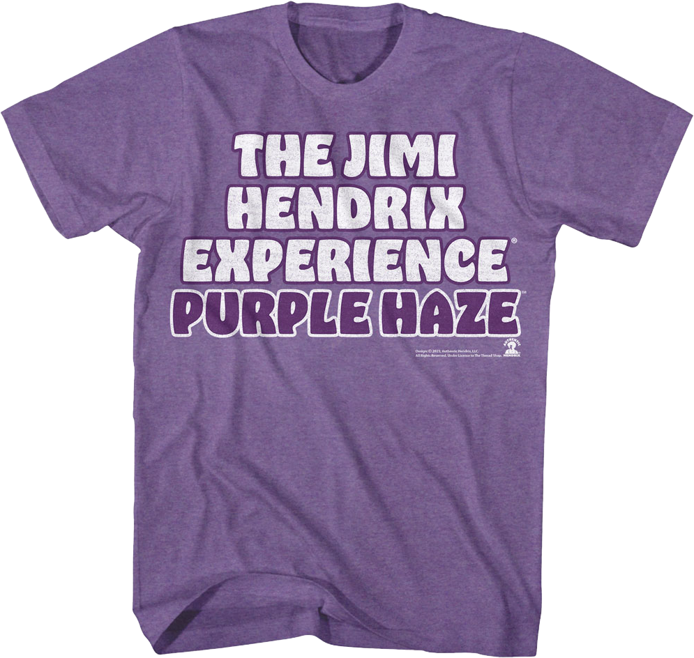 Purple Haze The Jimi Hendrix Experience T-Shirt Hoodie, Sweatshirt | CiraTrend.com (Image 1)