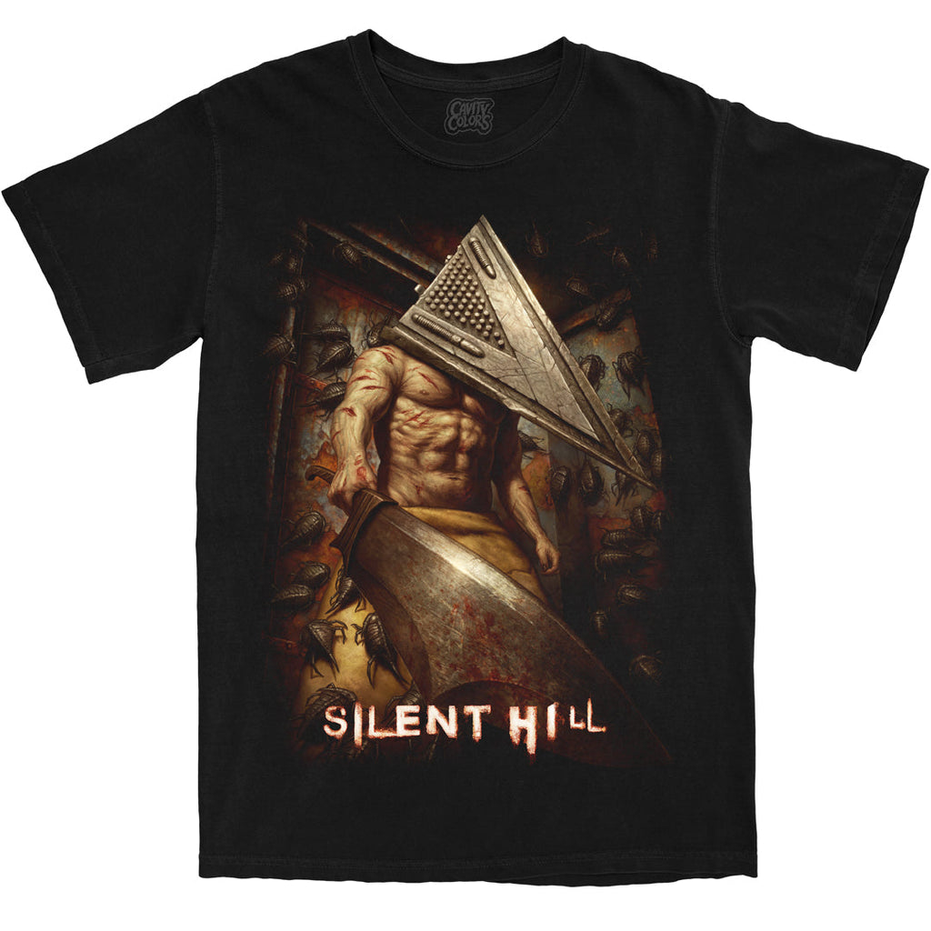 SILENT HILL: PYRAMID HEAD - T-SHIRT (COMFORT COLORS) Hoodie, Sweatshirt | CiraTrend.com (Image 1)