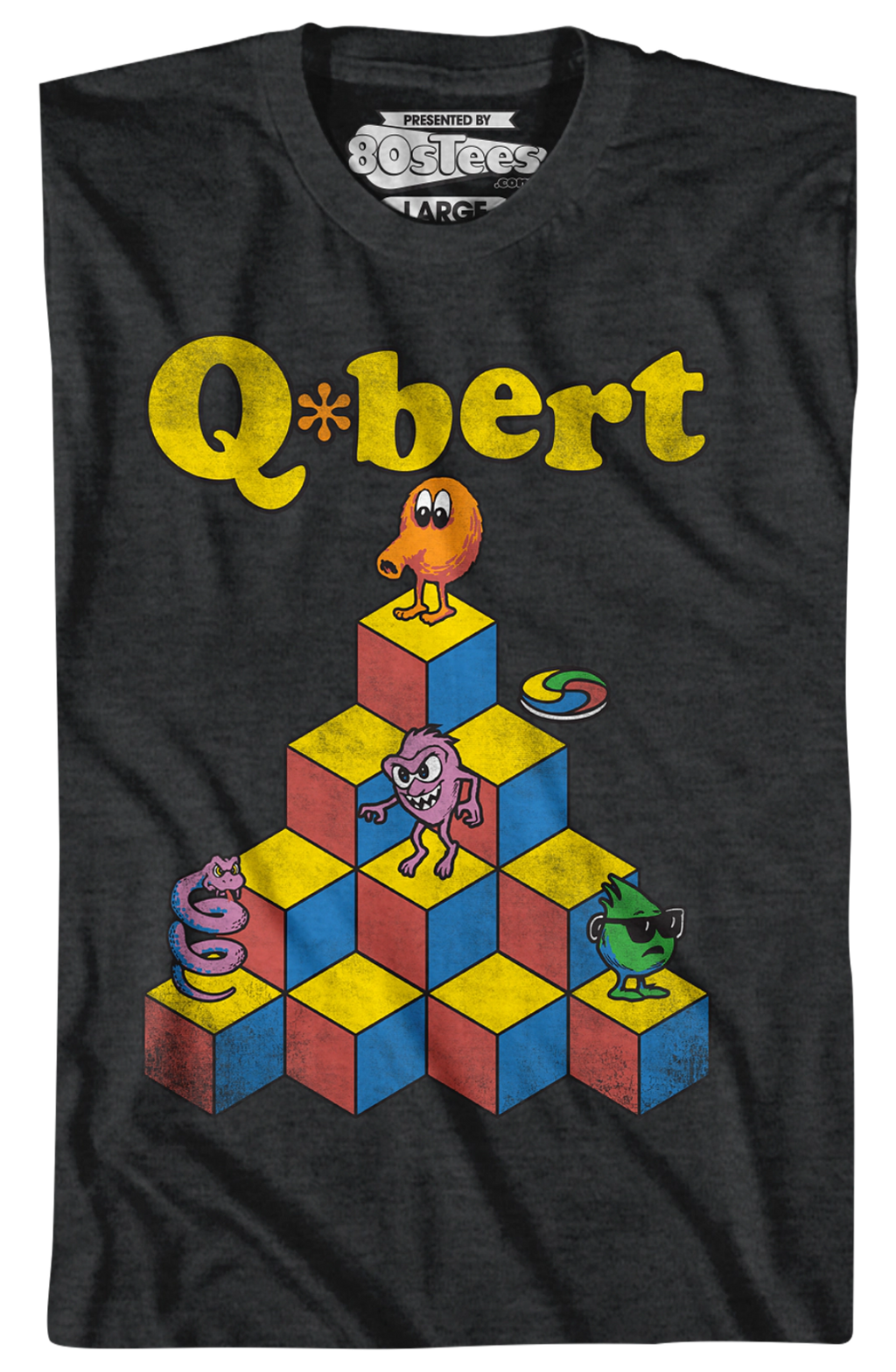 Pyramid Q-Bert T-Shirt Hoodie, Sweatshirt | CiraTrend.com (Image 2)