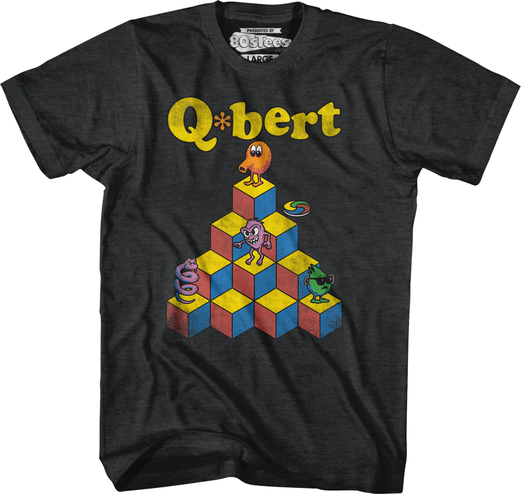 Pyramid Q-Bert T-Shirt Hoodie, Sweatshirt | CiraTrend.com (Image 1)