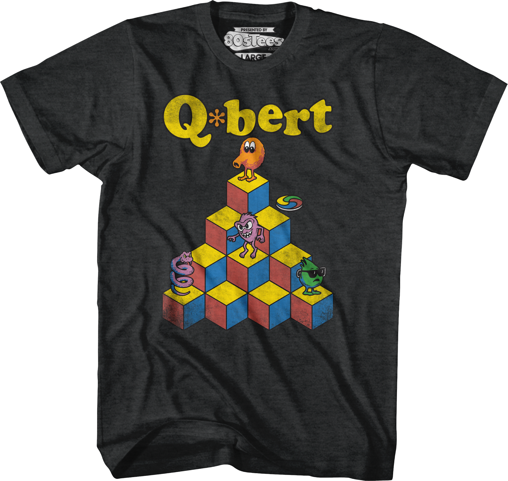 Pyramid Q-Bert T-Shirt Hoodie, Sweatshirt | CiraTrend.com (Image 1)
