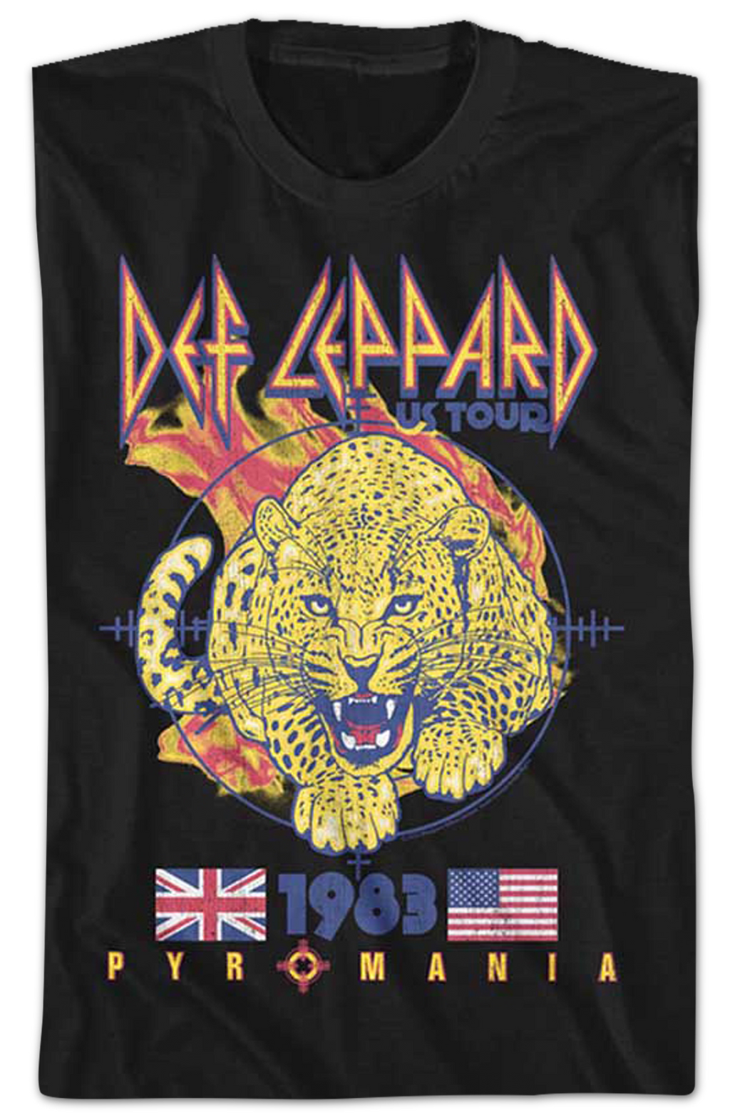 Pyromania 1983 US Tour Def Leppard T-Shirt Hoodie, Sweatshirt | CiraTrend.com (Image 2)