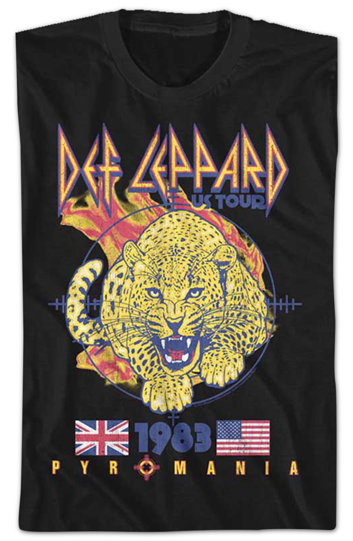 Pyromania 1983 US Tour Def Leppard T-Shirt Hoodie, Sweatshirt | CiraTrend.com (Image 2)