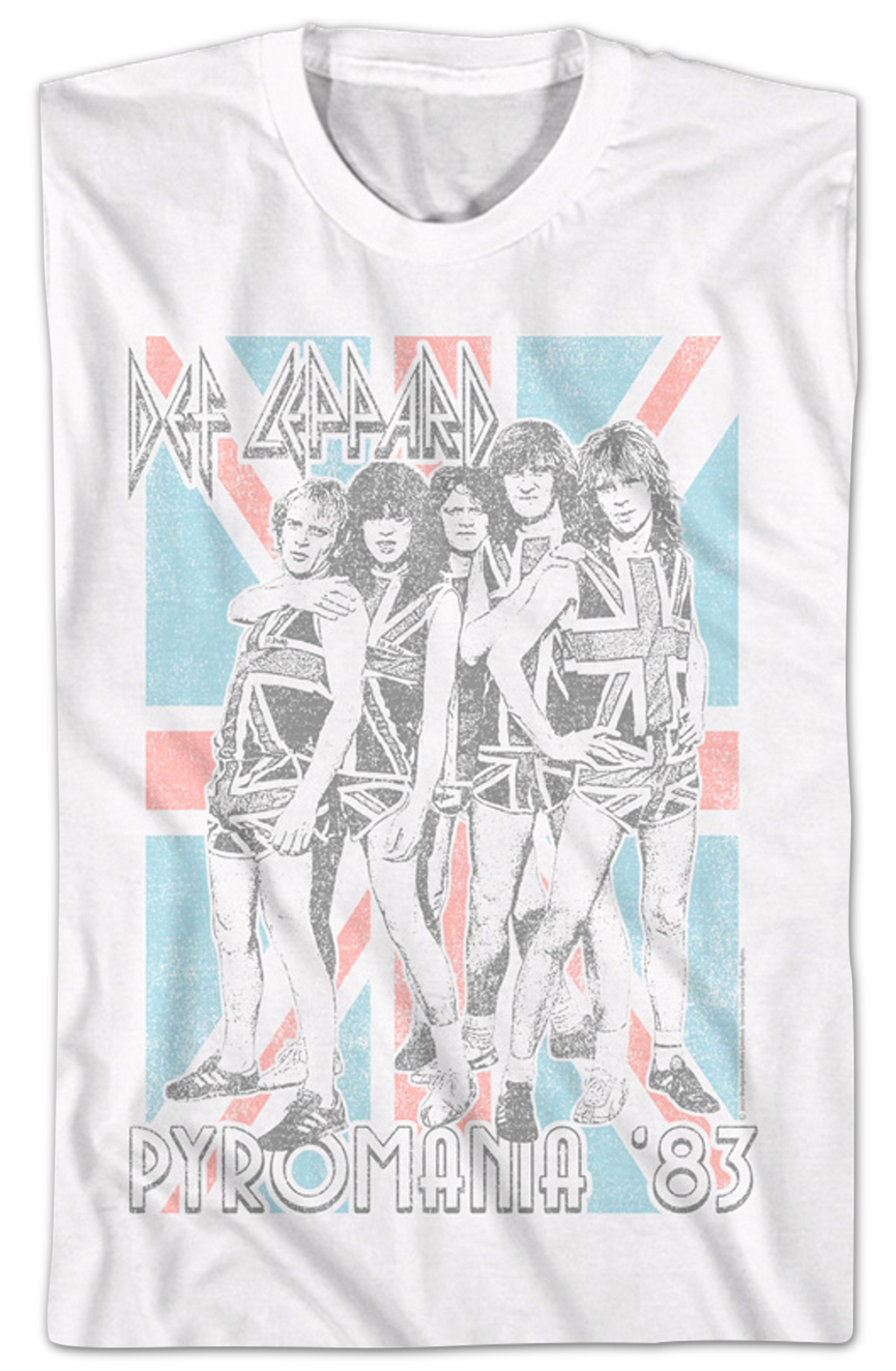 Pyromania '83 Flag Def Leppard T-Shirt Hoodie, Sweatshirt | CiraTrend.com (Image 2)
