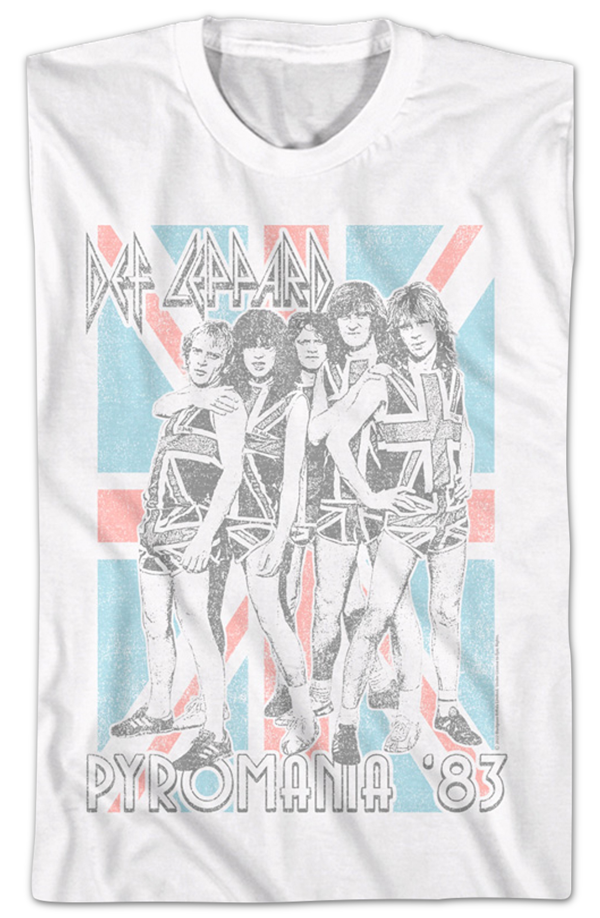 Pyromania '83 Flag Def Leppard T-Shirt Hoodie, Sweatshirt | CiraTrend.com (Image 2)