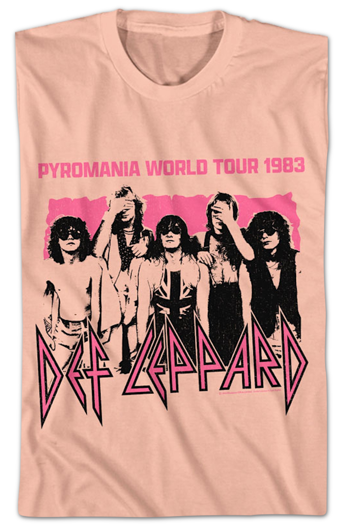 Pyromania World Tour 1983 Def Leppard T-Shirt Hoodie, Sweatshirt | CiraTrend.com (Image 2)