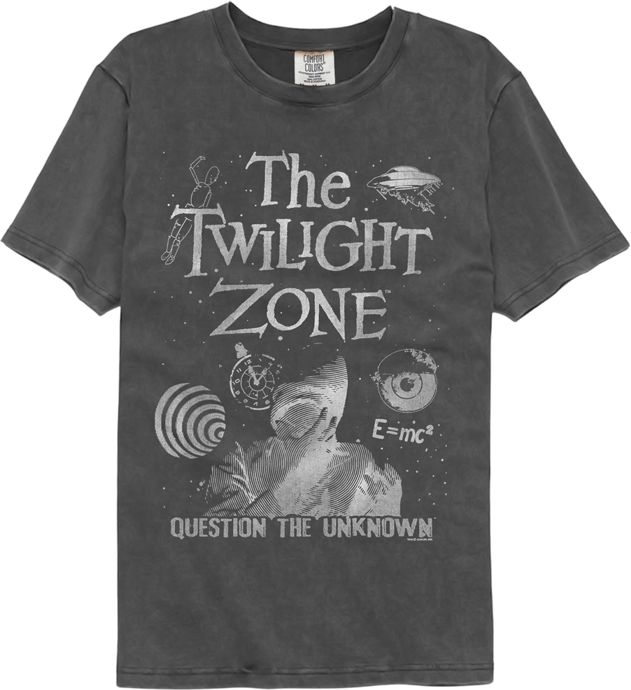 Question The Unknown Twilight Zone Comfort Colors Brand T-Shirt Hoodie, Sweatshirt | CiraTrend.com (Image 1)