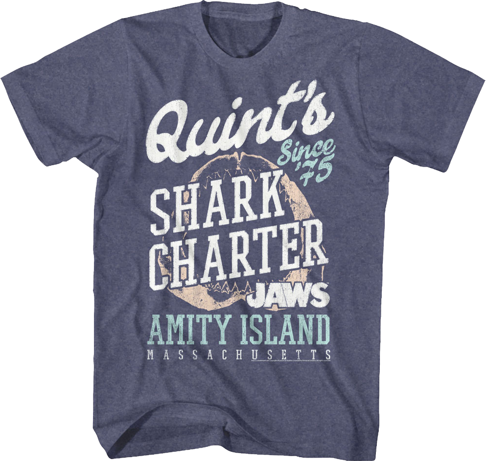 Quint's Shark Charter Jaws T-Shirt Hoodie, Sweatshirt | CiraTrend.com (Image 1)