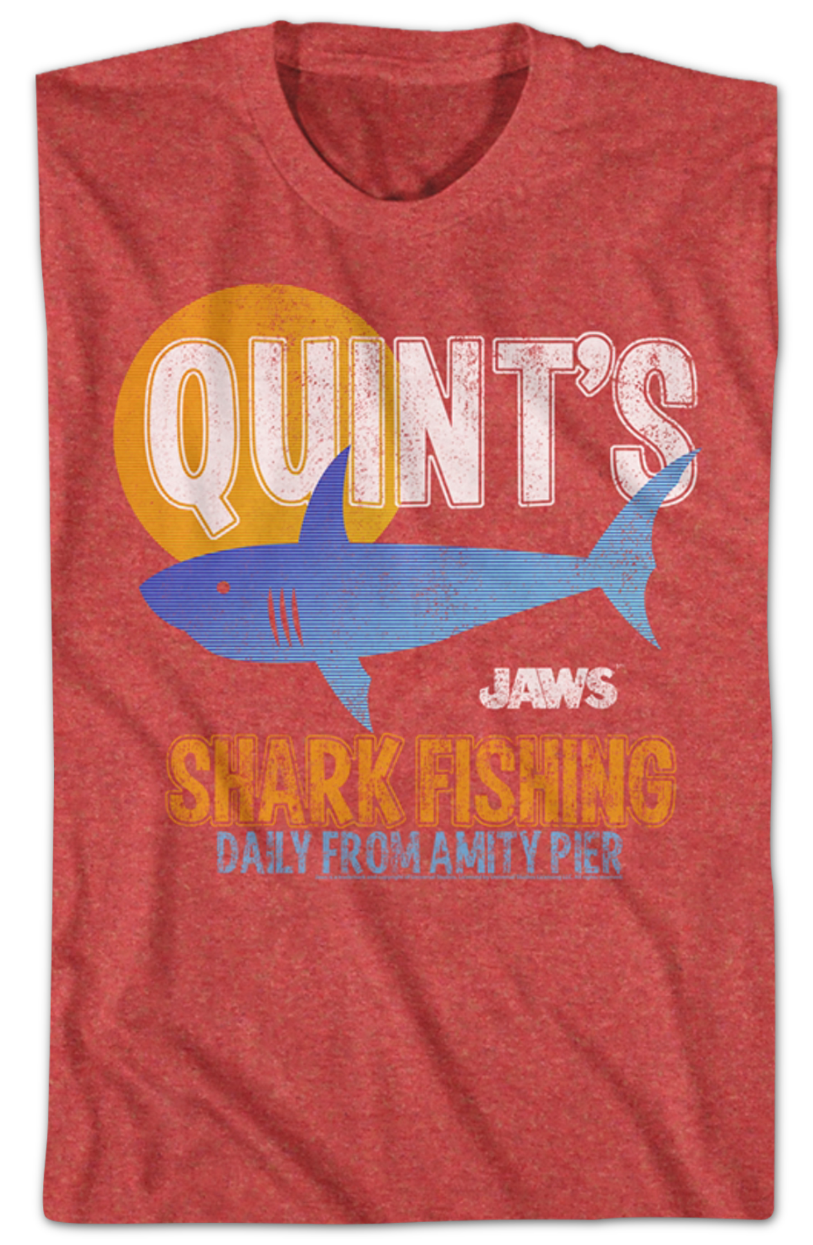 Quint's Shark Fishing Daily From Amity Pier Jaws T-Shirt Hoodie, Sweatshirt | CiraTrend.com (Image 2)