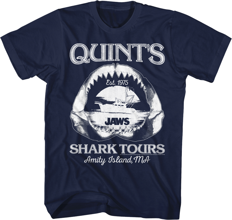 Quint's Shark Tours Jaws T-Shirt Hoodie, Sweatshirt | CiraTrend.com (Image 1)
