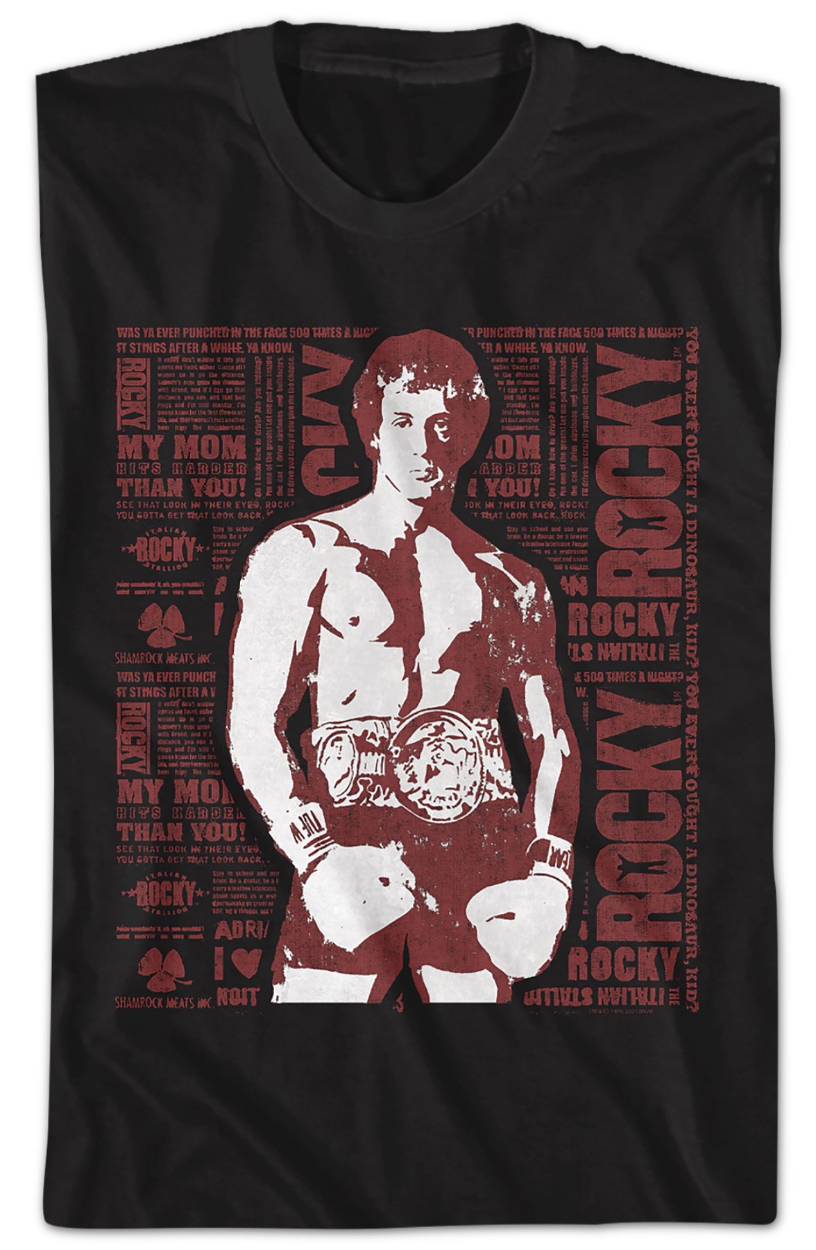 Quote Collage Rocky T-Shirt Hoodie, Sweatshirt | CiraTrend.com (Image 2)