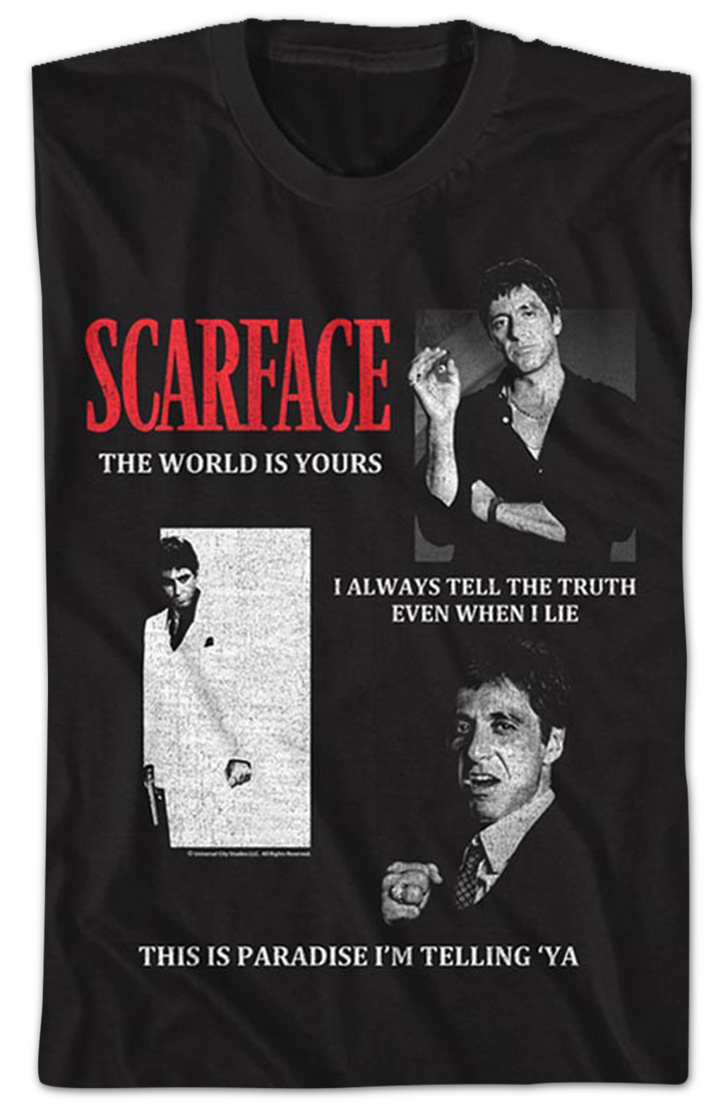 Quotes Collage Scarface T-Shirt Hoodie, Sweatshirt | CiraTrend.com (Image 2)