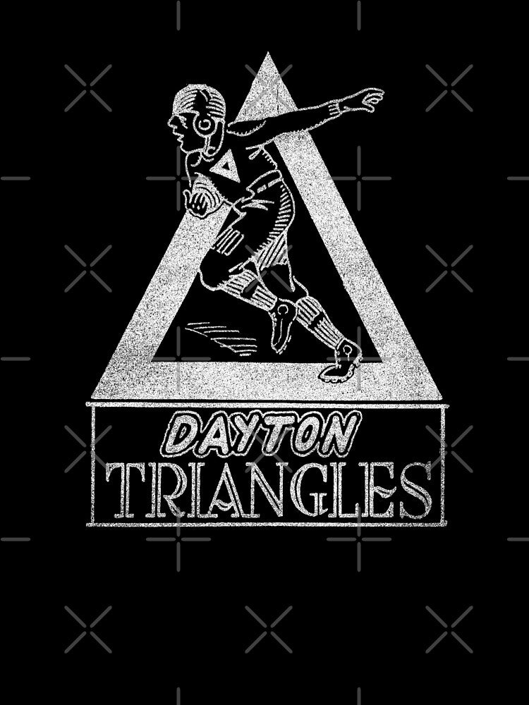 Dayton Triangles Ohio Retro Vintage Distressed by JohnZimm