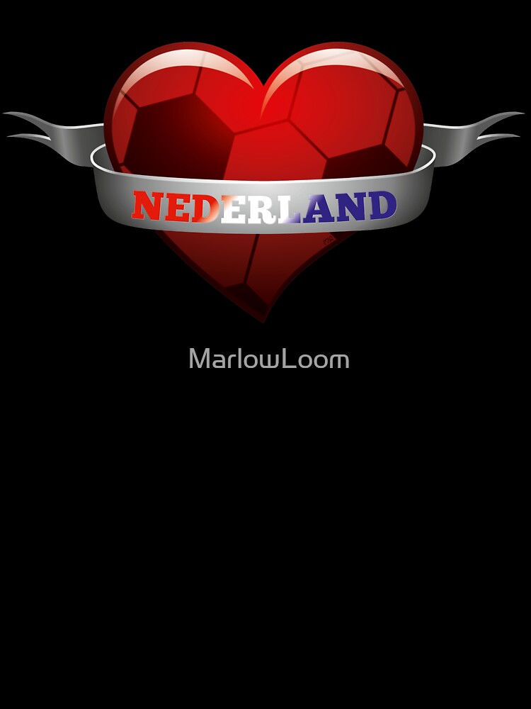 Nederland Netherlands soccer heart by MarlowLoom