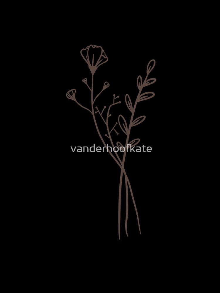 Simple little flowers (Brown-ish) by vanderhoofkate
