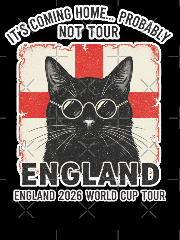 It’s Coming Home… Probably Not Tour — England Rock World Cup Shirt by catastrocat