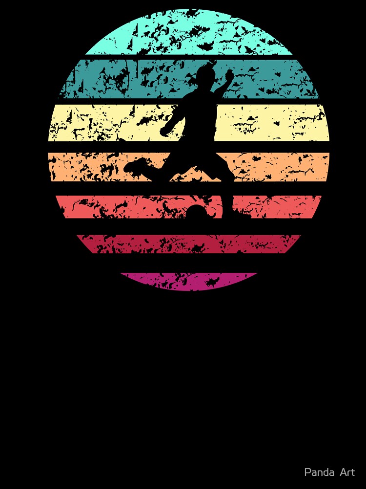 soccer instep side kick boy vintage summer retro football by Panda  Art