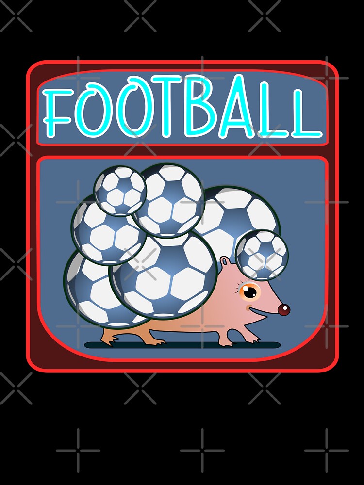 Football Animals Hedgehog by minimalartstory