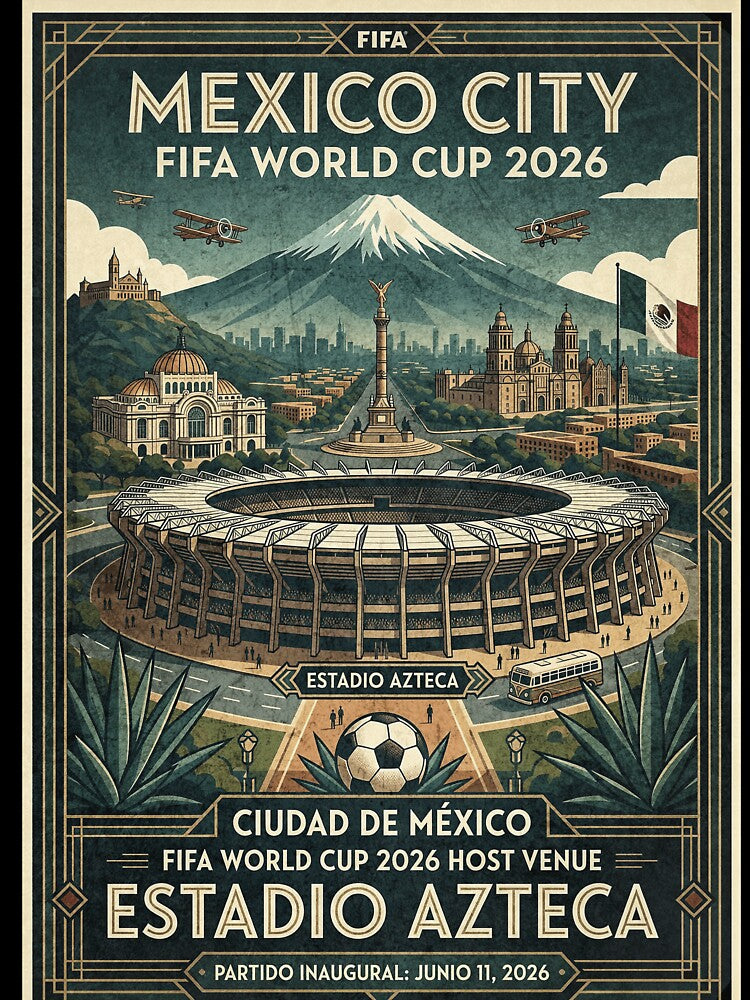 Vintage Aztec Stadium Grunge by Fictional Ink Society