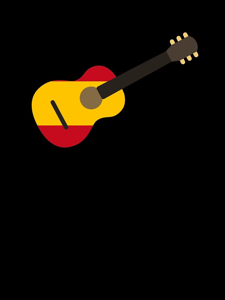Spanish flag guitar graphic by StickerDirect