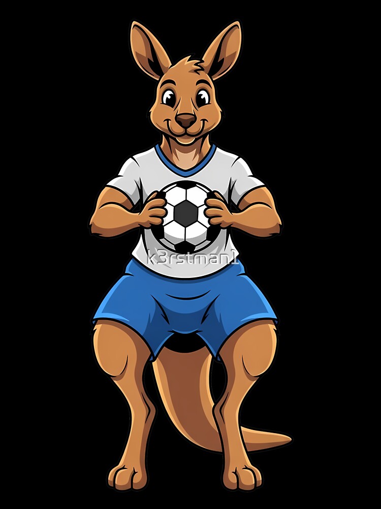 Kangaroo Soccer Player Mascot Sports by k3rstman1