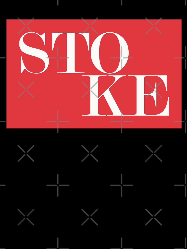 Stoke UK City Typography Minimalist Patriotic Travel Souvenir by kakarikihill