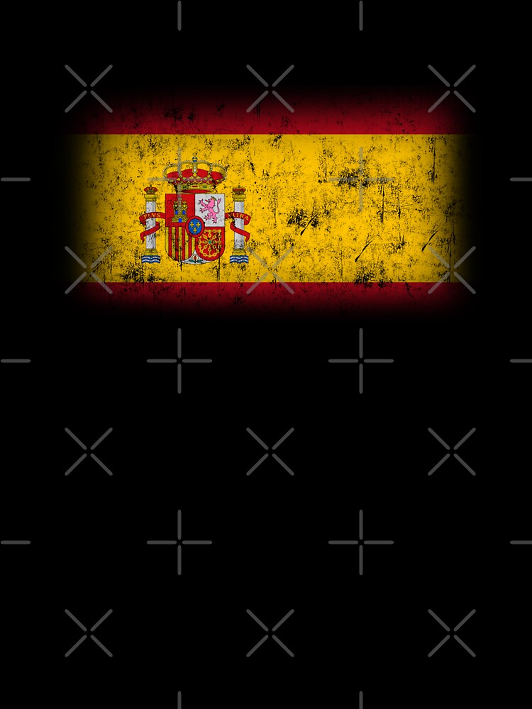 Spain Flag Distressed Cool Spanish Flag Bandera España Men Women T-Shirt by BCNDesign