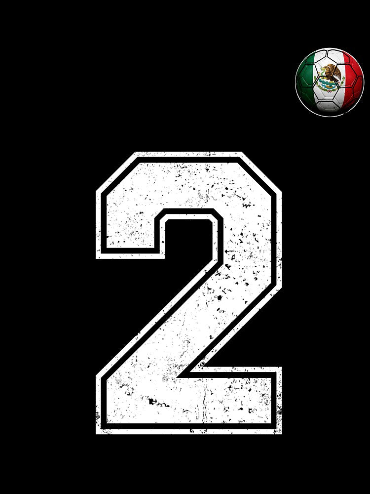 Copy of Number 2 Mexico Flag Football Fan by BernoNickel