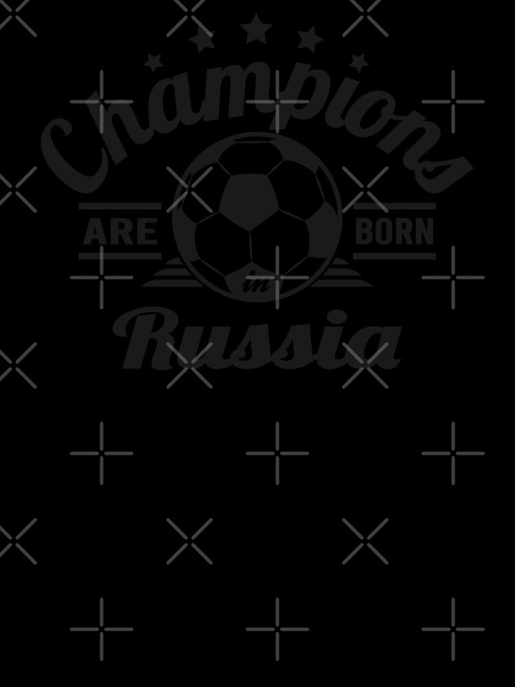 Champions Are Born In Russia , football fans vintage gift by lamjar-art