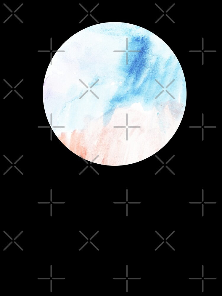soft pastel color watercolor circle by lausn