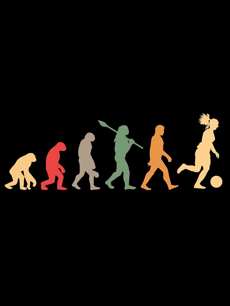 Soccer evolution vintage by jentochicken